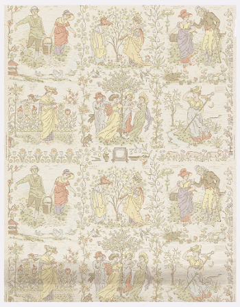 Sidewall (1875&ndash;1900) wallcovering in high | Free Photo - rawpixel