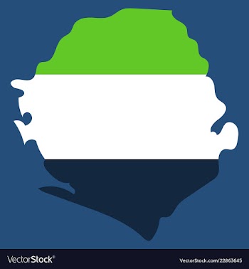 Sierra leone map vector image
