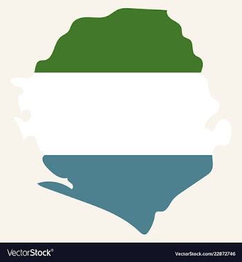 Sierra leone map vector image