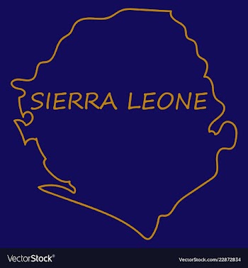Sierra leone map vector image