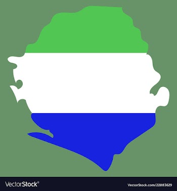 Sierra leone map vector image