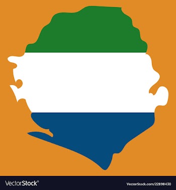 Sierra leone map vector image