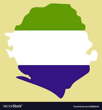 Sierra leone map vector image