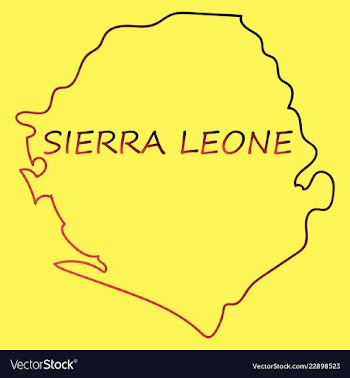 Sierra leone map vector image