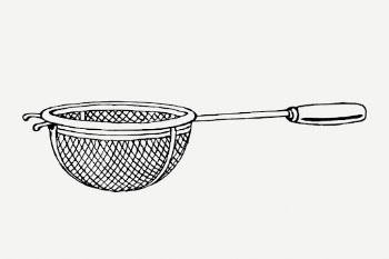 Sieve drawing, kitchenware vintage illustration | Free PSD - rawpixel