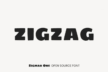 Sigmar One open source font | Free Font Add-on - rawpixel