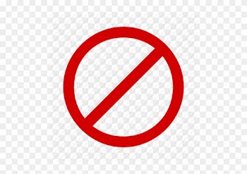 Sign Ban Icon - Crossed Out