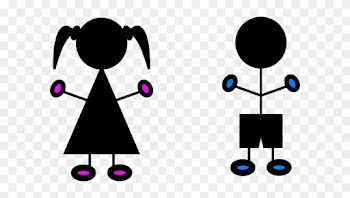 Sign Clipart Toilet - Boy And Girl Silhouette
