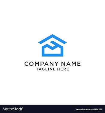 sign f house logo design letter f home logo