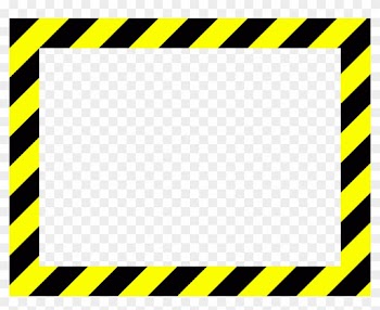 Sign Frame Danger Caution Men Working High - Black And Yellow Stripes Frame