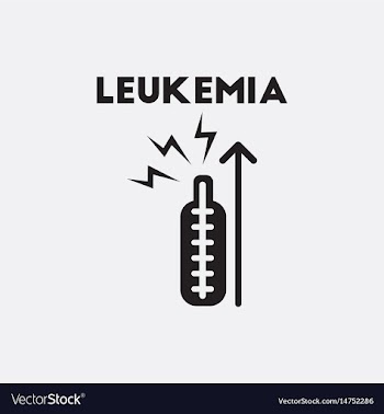 Sign of illness fever symptoms of leukemia on vector image