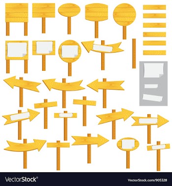 Sign posts vector image