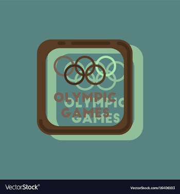 Sign symbol olympics games in sticker style vector image