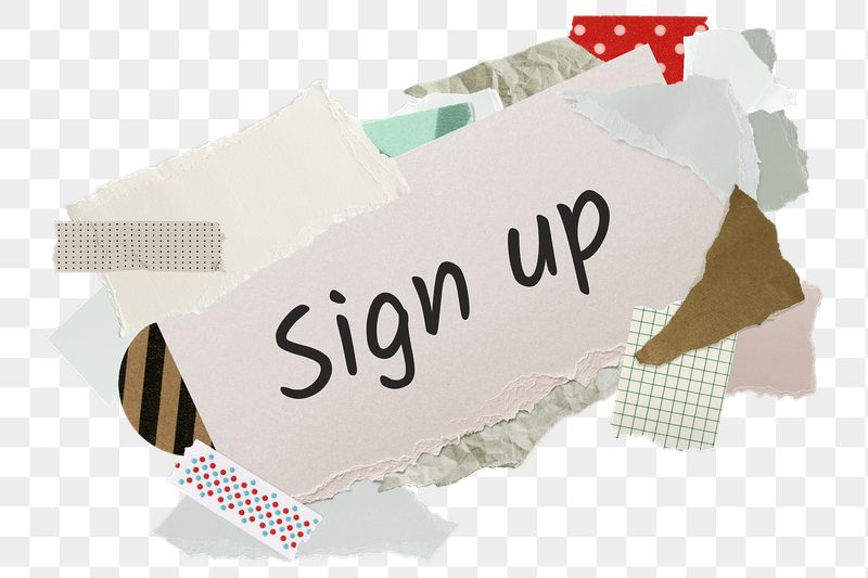 Sign up png word sticker, | Free PNG - rawpixel