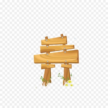 Sign Wood Clip art - Grass wooden bulletin board 