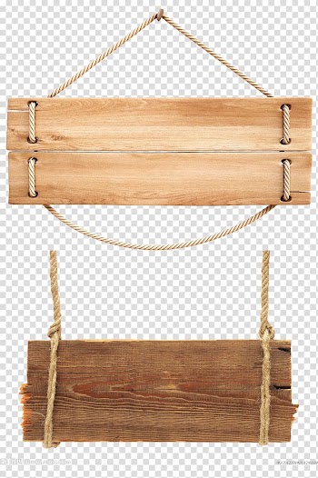 Signage illustration, Wood Plank Rope, Rectangular timber transparent background PNG clipart