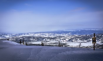Signages on Snow Field