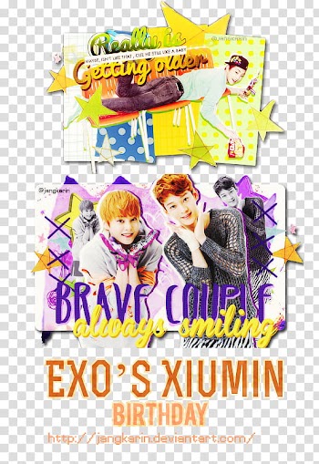 Signature EXO Xiumin Birthday transparent background PNG clipart