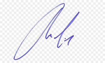 Signature Text Facsimile Writing Calendar date - others 