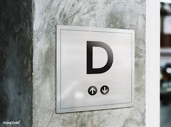 Signboard mockup on an industrial style wall | Free stock psd mockup - 534800