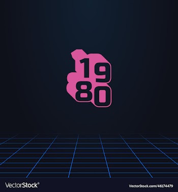 signboard with number 1980 symbol