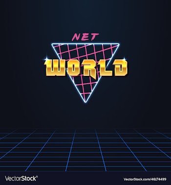 signboard with text net world and grid