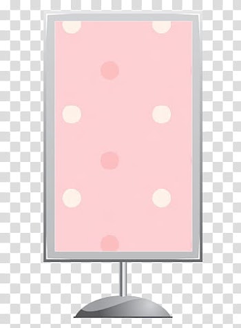 Signboards , gray framed pink and white polka-dot sign transparent background PNG clipart