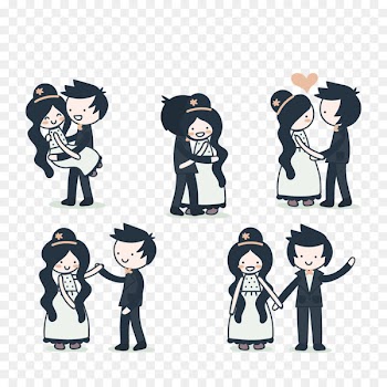 Significant other couple - Vector cute couple 