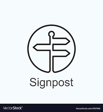  					Signpost vector image														