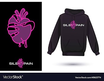 silent pain logo design t-shirt design art
