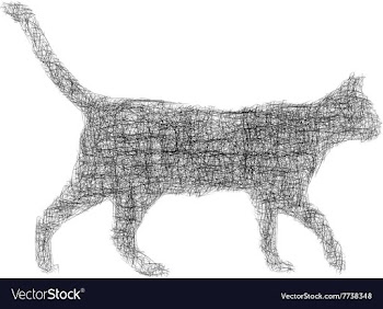 Silh line 001 vector image