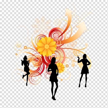 Silhouette , Abstract pattern humanoid transparent background PNG clipart