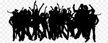 Silhouette, Art, Party, Crowd, People PNG