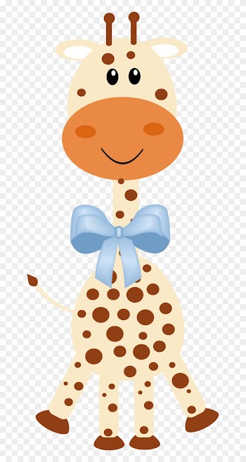 Silhouette - Baby Boy Giraffe Clip Art