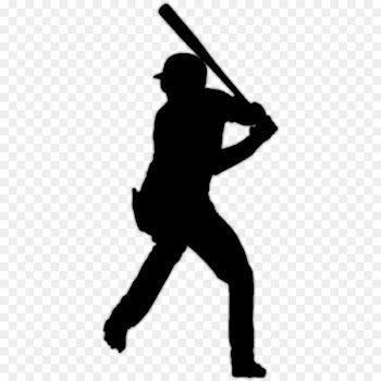 Silhouette Baseball Batting Illustration Royalty-free -  