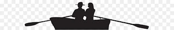 Silhouette Boat Royalty-free Clip art - Couple on Boat Silhouette PNG Clip Art Image 