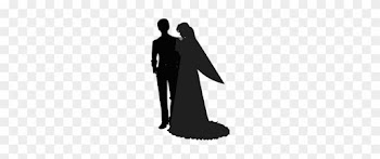 Silhouette Bride And Groom-01, Wedding, Wedding Card, - Wedding