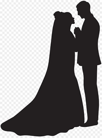 Silhouette Bridegroom Clip art - bride and groom silhouette 