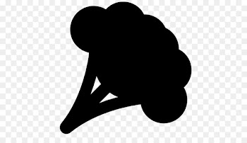 Silhouette Broccoli Cauliflower Clip art - Silhouette 
