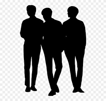 Silhouette, Business, Team, People, Group, Corporate - Group Of Men Silhouettes Transparent