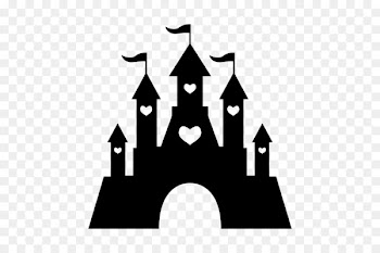 Silhouette Castle Disney Princess Clip art - Disney castle 