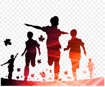 Silhouette Child Boy - Silhouette teenager running 