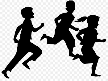 Silhouette Child Clip art - running 
