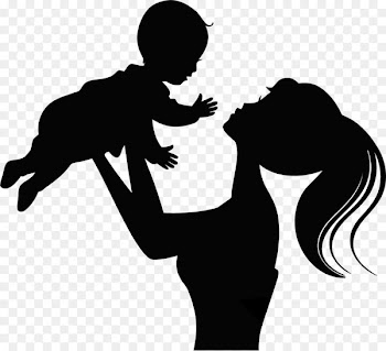Silhouette Child Infant Mother - Silhouette 