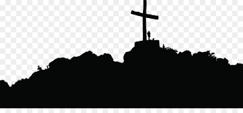 Silhouette Christian cross Clip art - hill png download - 8000 ...