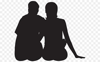 Silhouette Clip art - Sitting Couple Silhouette PNG Clip Art Image 