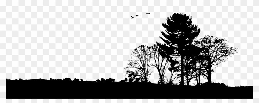 Silhouette Clipart Landscape - Silhouette Landscape Vector
