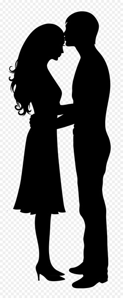 Silhouette couple - Couple silhouette figures 