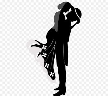 Silhouette couple Drawing - Silhouette 