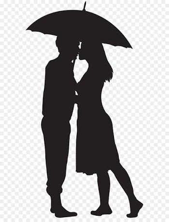 Silhouette couple - Loving Couple Silhouette PNG Clip Art Image 